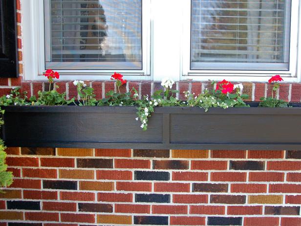 How To Build A Window Box, Small Wooden Window Flower Boxes
