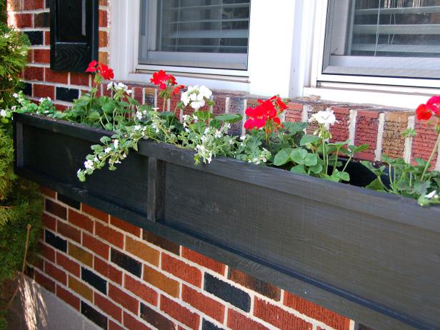 How To Build A Window Box, Small Wooden Window Flower Boxes