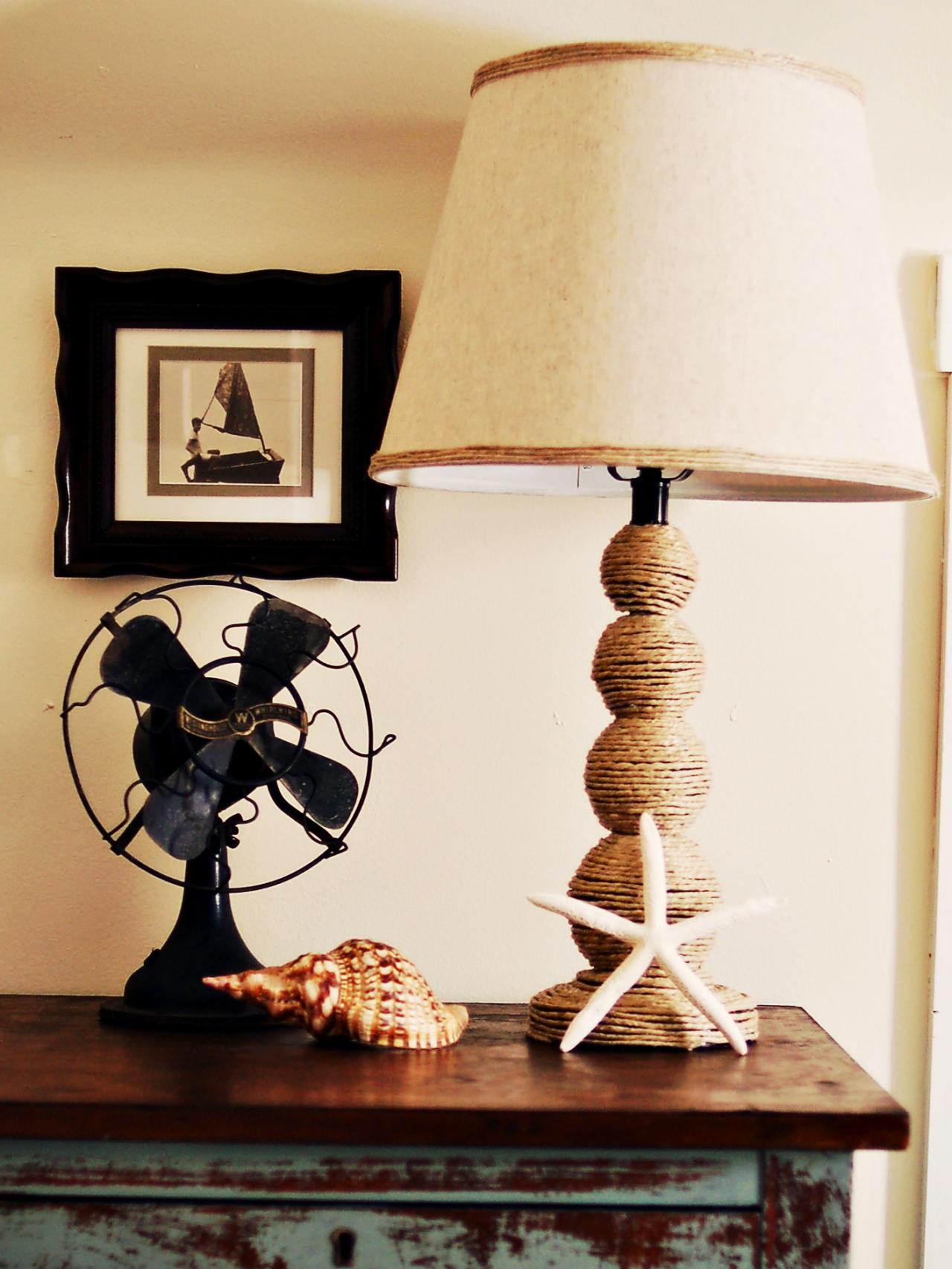 How To Make A Nautical Themed Lamp, Nautical End Table Lamps