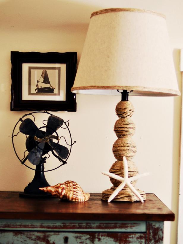 How To Make A Nautical Themed Lamp, How To Make A Table Lamp Base