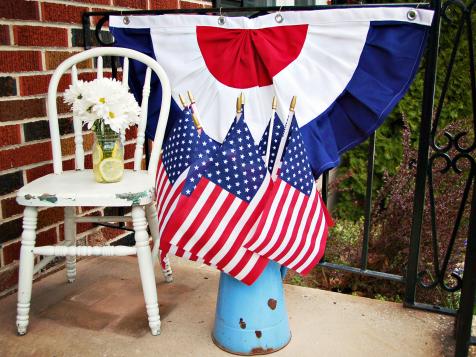 How to Sew Patriotic Red, White and Blue Bunting