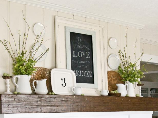 Decorating a fireplace mantel can be challenging