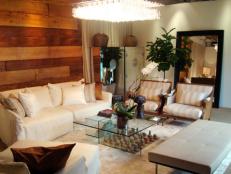 Shabby Chic and Rustic Living Space With Reclaimed Teak