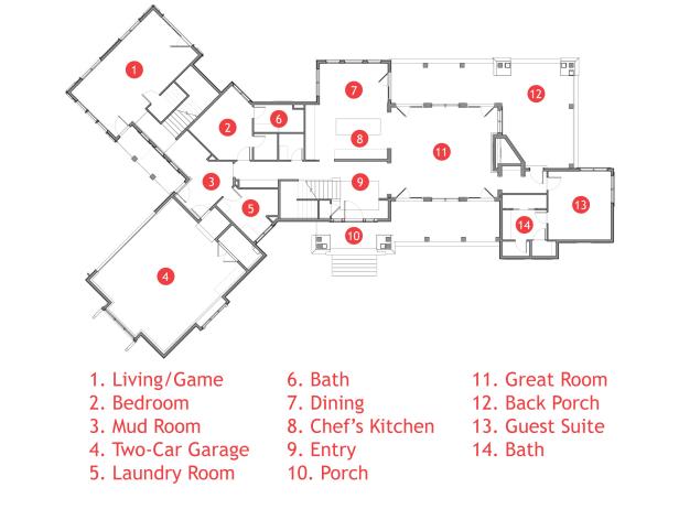 Floor Plan for HGTV Dream Home 2012, Pictures and Video From HGTV Dream  Home 2012