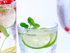 Raspberry Vodka Soda With Lime