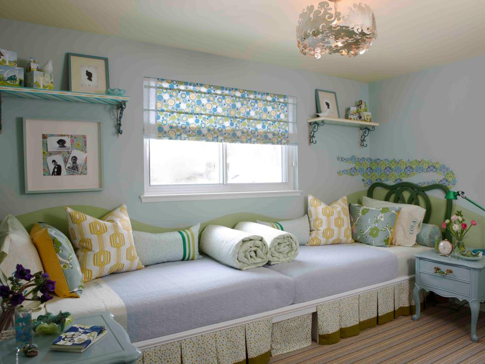Eclectic Girl's Bedroom in Blue | HGTV