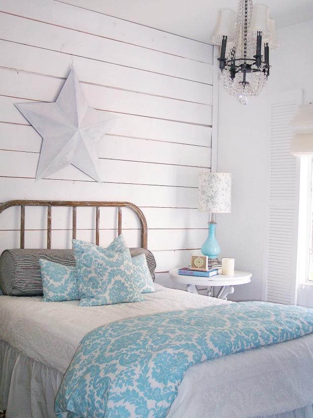add shabby chic touches to your bedroom design | hgtv