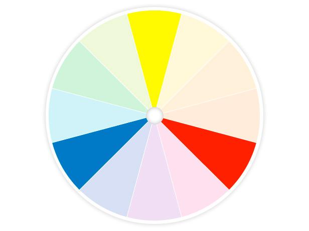 HGTV Color Wheel Shows Primary Colors