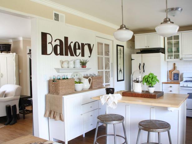 kitchen hutch and table