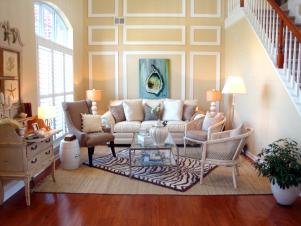 Sea Shore Inspired Shabby Chic Living Room