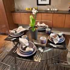 Photos Hgtv Gl Top Dining Table With Acrylic Chairs