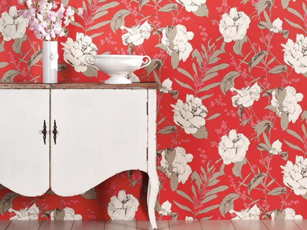 Oriental Bold Floral Wallpaper Metallic Teal  Beige 014295  Wallpaper  from I Love Wallpaper UK