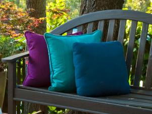 Outdoor Bench With Pillows