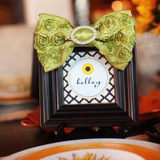 Framed Thanksgiving Place Card