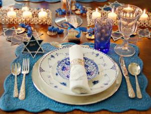 Hanukkah Table Setting