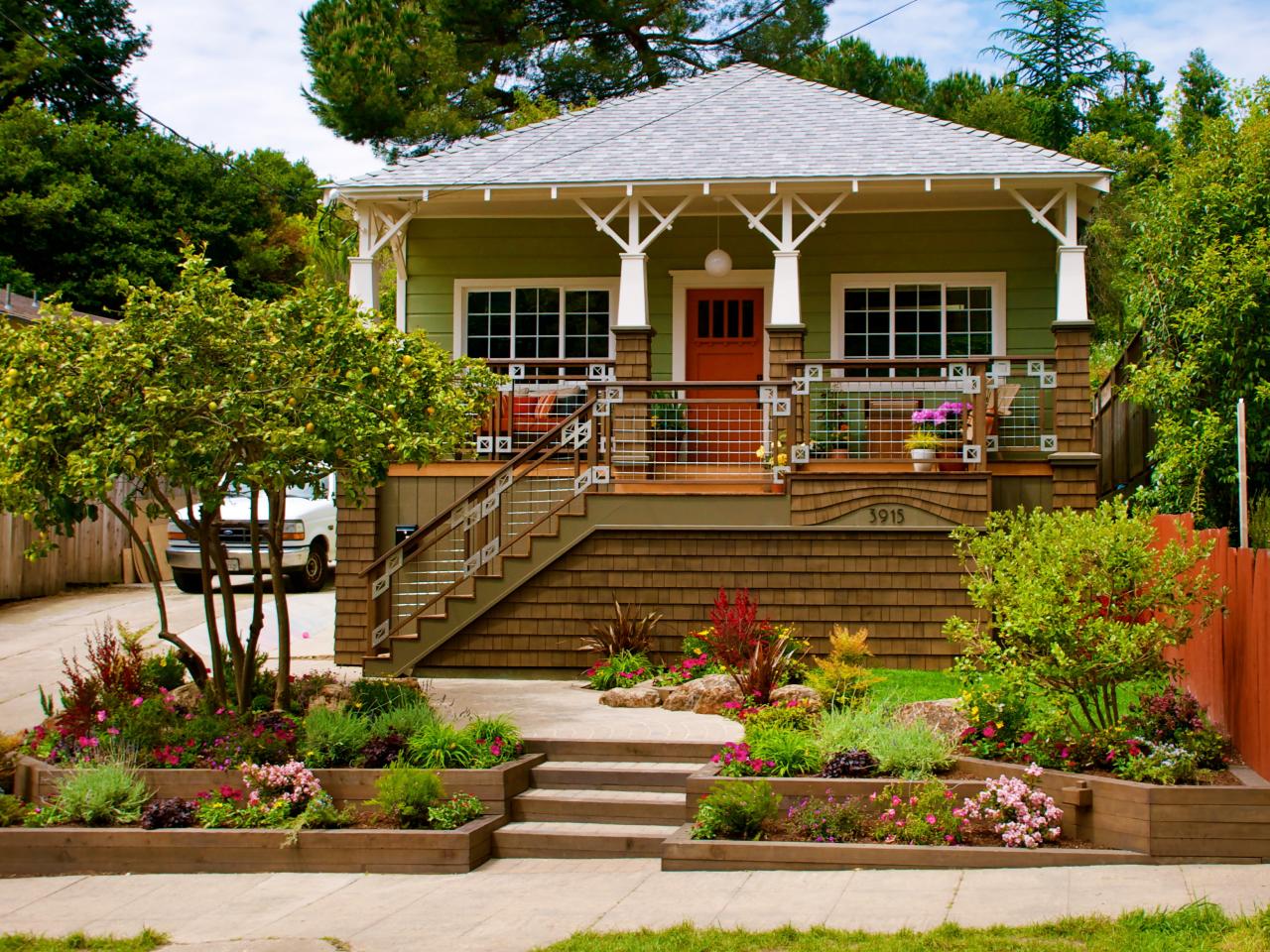 Terraced Front Yard