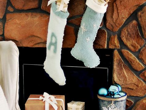 How to Make Chalkboard Stocking Hangers