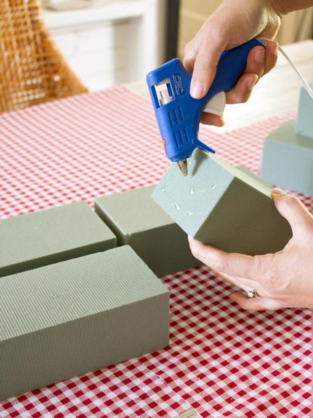 Gluing Floral Foam Together 