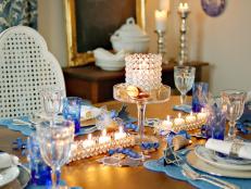 Hanukkah Themed Table
