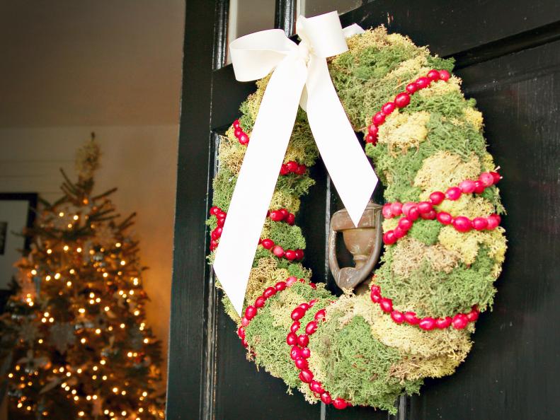 Christmas Wreath With Moss