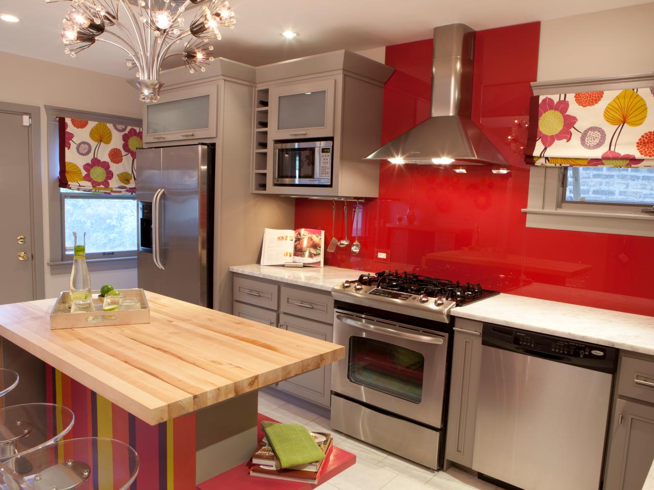 Contemporary Red Kitchen Is Sleek, Fun | HGTV