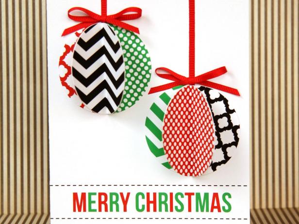 Handmade Christmas Ornament Cards