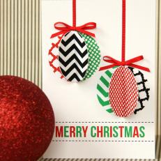 Handmade Modern Ornament Christmas Cards