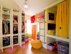 Girl's Bedroom With Cozy Sleeping Nook
