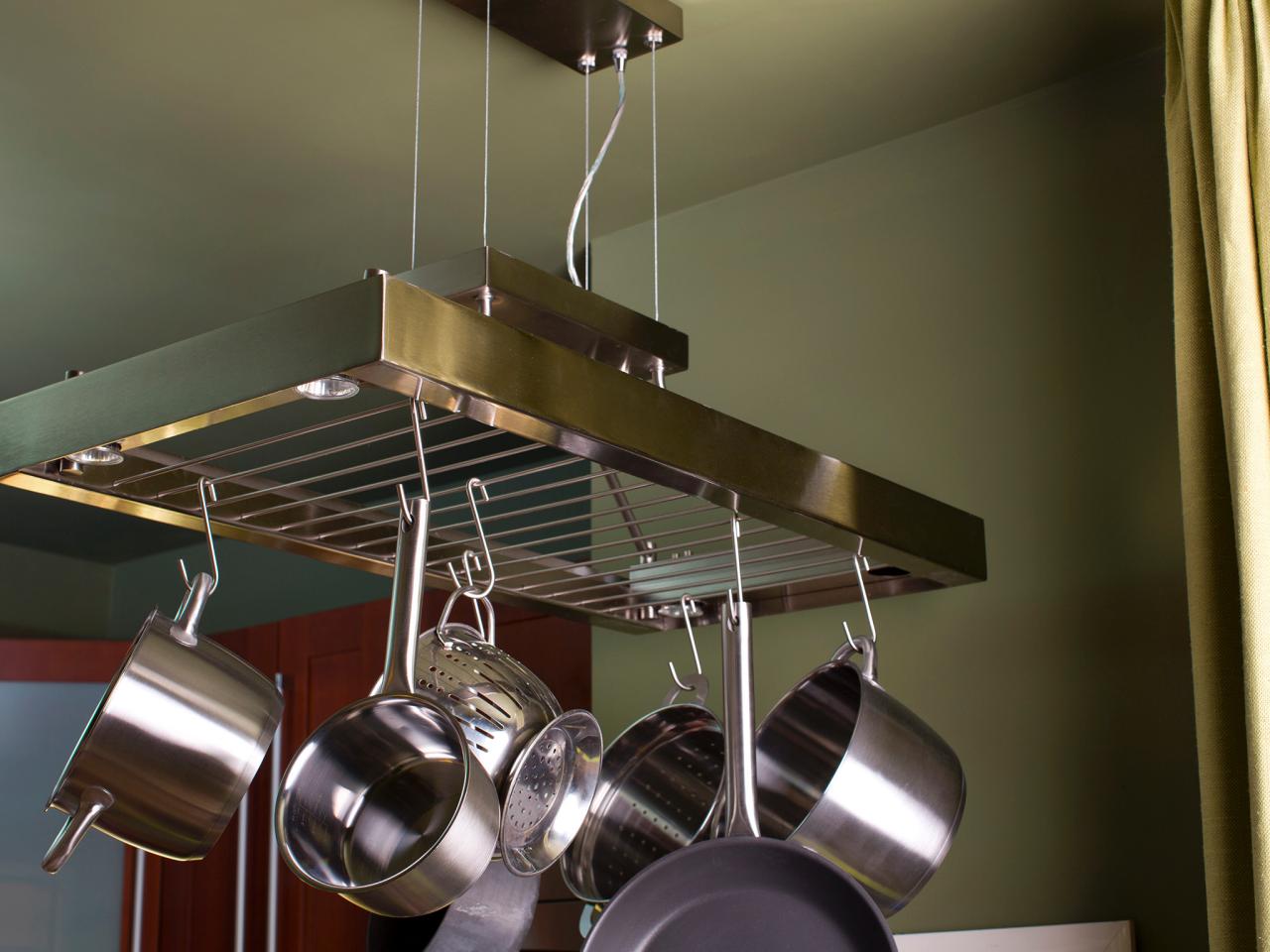 Hanging Pot Rack Ideas For Small Kitchens Online Information