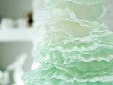 Green Ombre Tree Made From Coffee Filters