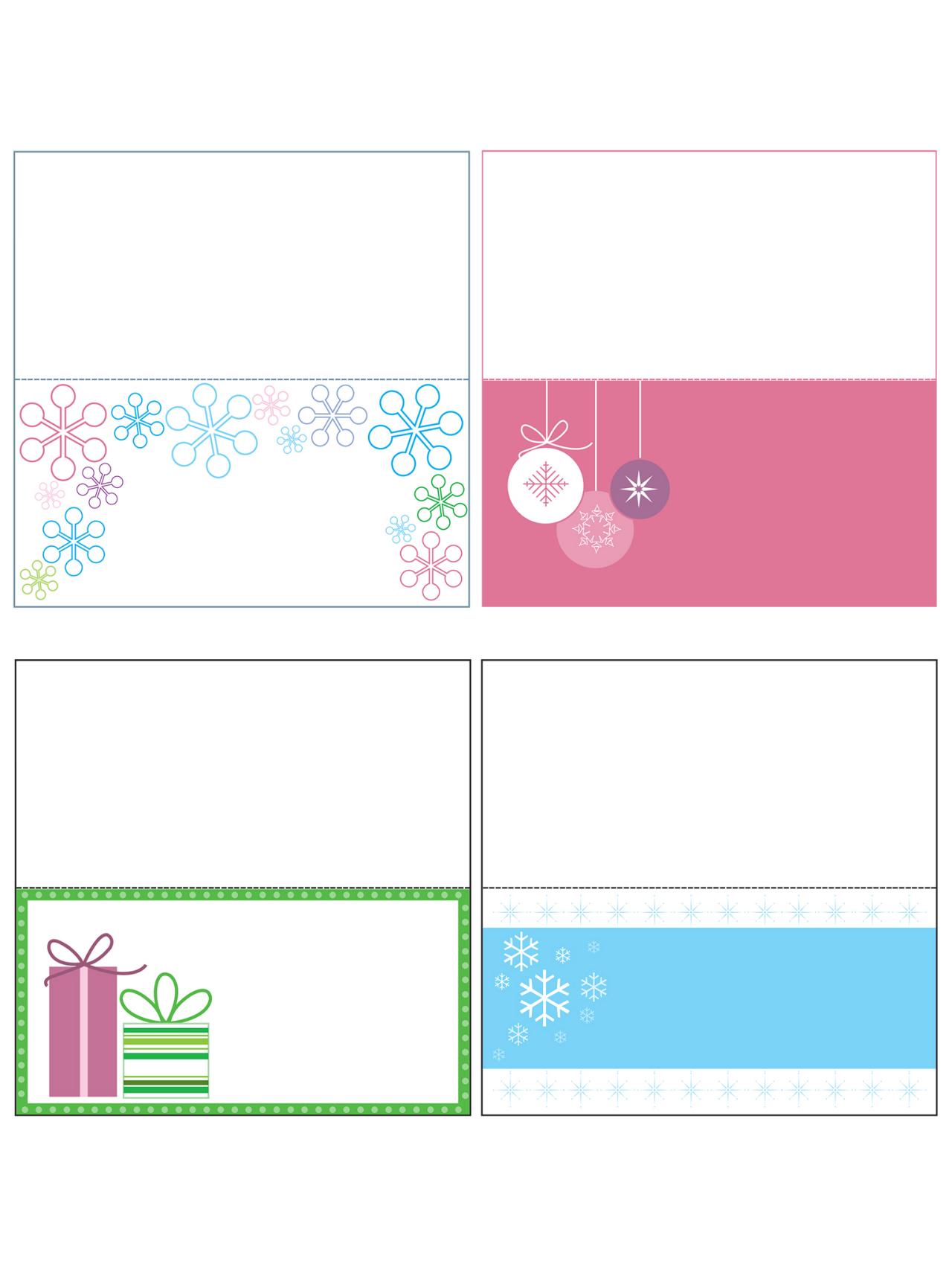 Free Christmas Templates: Printable Gift Tags, Cards 