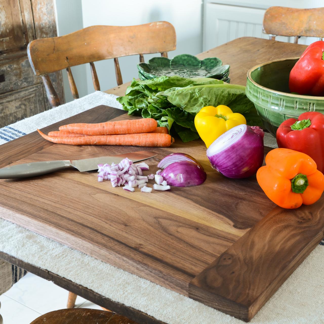 Her Kitchen Wood Cutting Board - Chic Makings