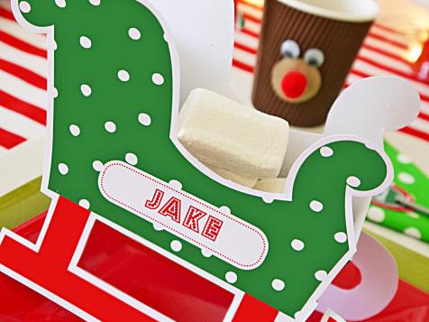 Make Personalized Sleigh Place Cards