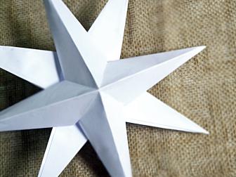 Two paper stars stacked