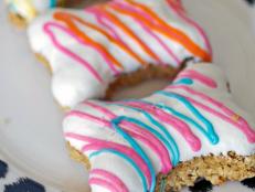 Bone-Shaped Dog Treats With Cream Cheese Icing