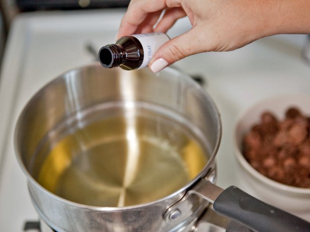 Add Oil to Double Boiler 