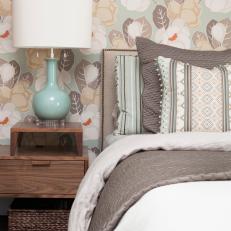 Feminine Bedroom Mixes Colors and Patterns 