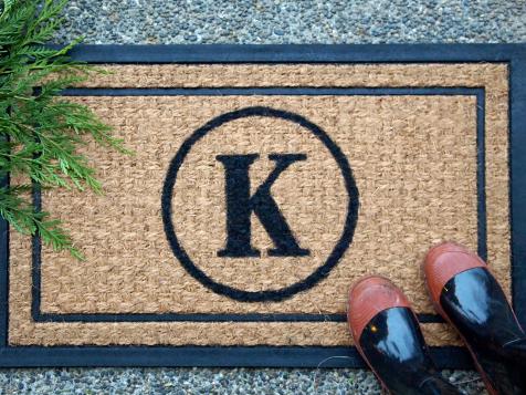 DIY Monogrammed Doormat