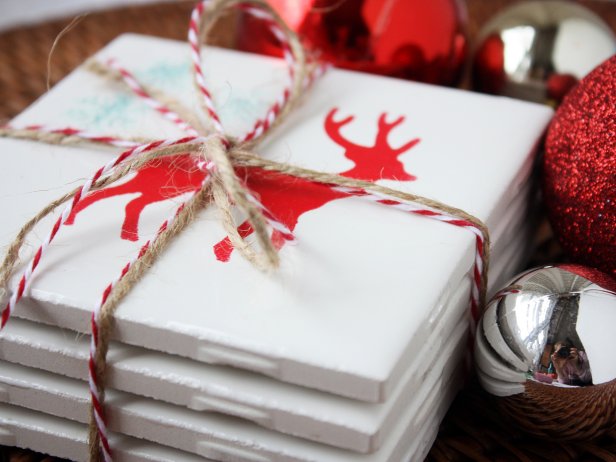 DIY Christmas Coasters