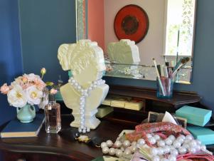 Bedroom Vanity with Pearls