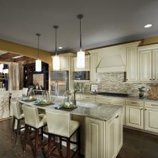 Photos Hgtv Traditional White Open Concept Kitchen