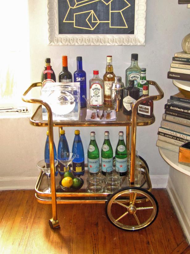 How to Style the Perfect Bar Cart | HGTV