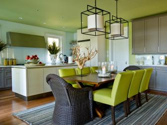 Trestle-Style Dining Table Enhances Contemporary Look
