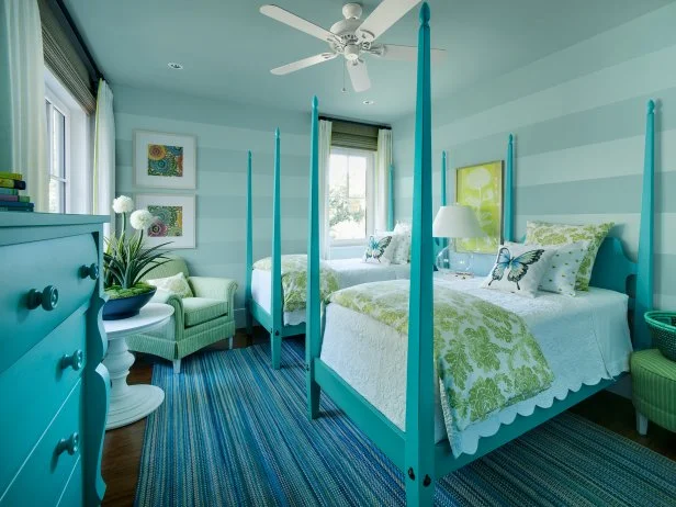 Turquoise childrens bedroom sale
