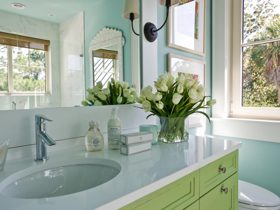 Solid Surface Bathroom Countertop Options Hgtv