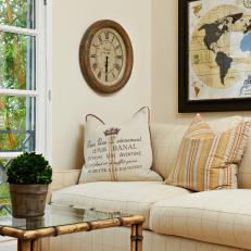 Neutral Living Room With French-Country Decor