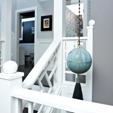 Transitional Gray and White Stairway