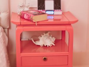 Coral Bedroom Night Stand