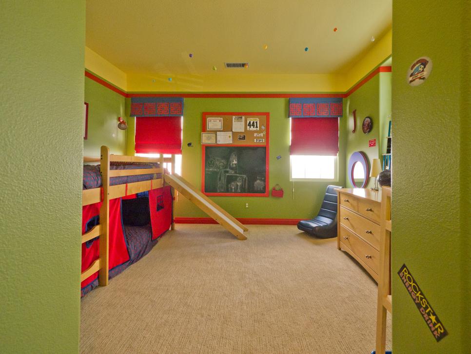 vibrant, playful boy's room | hgtv