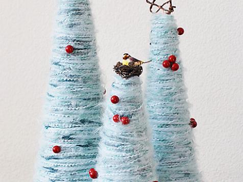 How to Make Yarn Christmas Trees